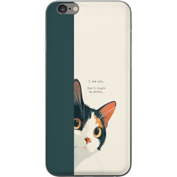 Yhteensopiva Puhelinkuori Apple iPhone 6 Plus Katt som kikar fram