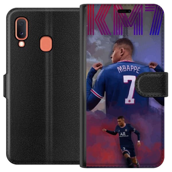 Kompatibelt Plånboksfodral till Samsung Galaxy A20e Kylian Mbappé