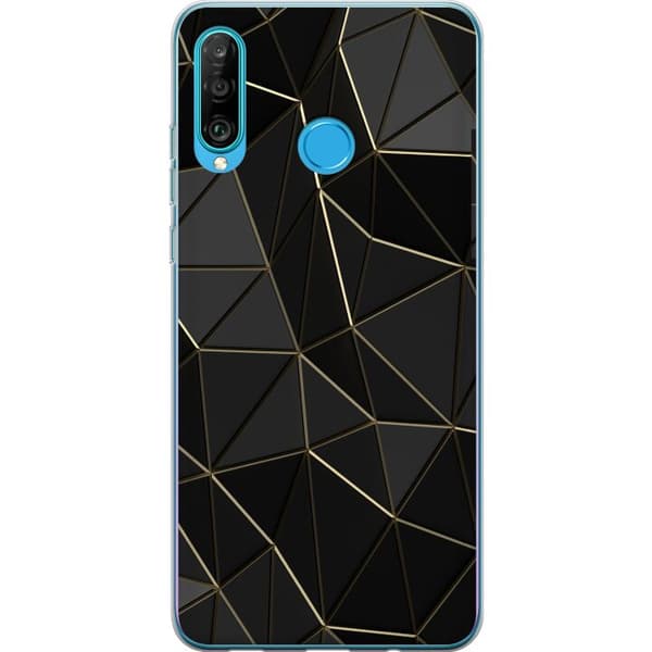 Kompatibelt Mobilskal till Huawei P30 lite Midnight