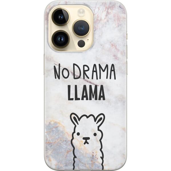 Kompatibelt Mobilskal till Apple iPhone 14 Pro Llama Marble