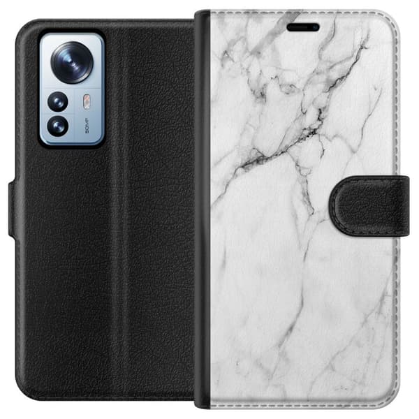 Kompatibel Tegnebogsetui til Xiaomi 12 Pro Marmor