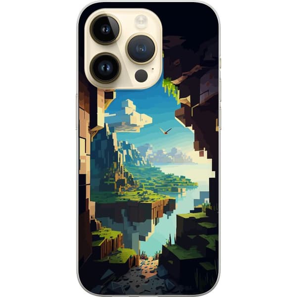 Kompatibel Mobilcover til Apple iPhone 14 Pro Minecraft