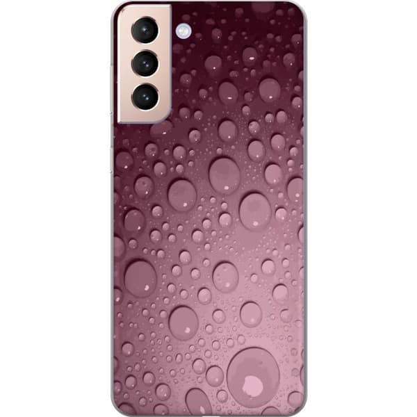 Kompatibelt Mobildeksel til Samsung Galaxy S21 Rosa vattendroppar