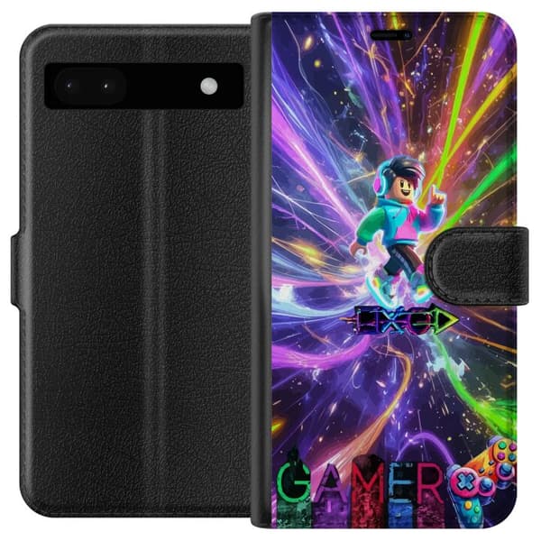 Kompatibelt Plånboksfodral till Google Pixel 6a Neon Gamer
