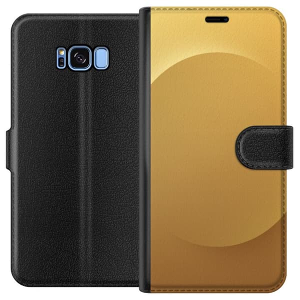 Kompatibelt Plånboksfodral till Samsung Galaxy S8 Guld Prick