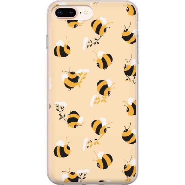 Kompatibelt Mobilskal till Apple iPhone 8 Plus Humlor