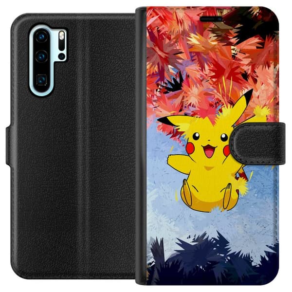 Kompatibel Tegnebogsetui til Huawei P30 Pro Pokemon
