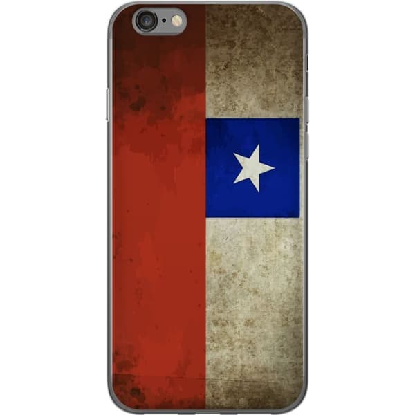 Kompatibelt Mobildeksel til Apple iPhone 6 Chilensk flagg med klassiskt retrodesign og grungeeffekt