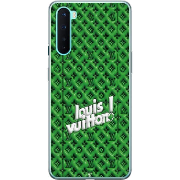 Kompatibelt Mobildeksel til OnePlus Nord Grønt luksusmønster med monogram