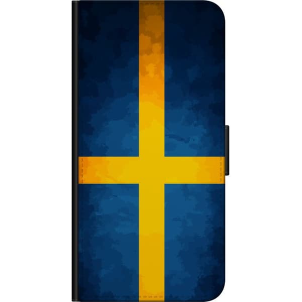 Kompatibel Tegnebogsetui til Huawei P smart Svenska flaggan