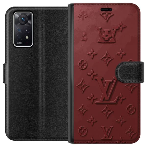 Kompatibelt Plånboksfodral till Xiaomi Redmi Note 11 Pro 5G Elegant monogrammönster med exklusiv känsla