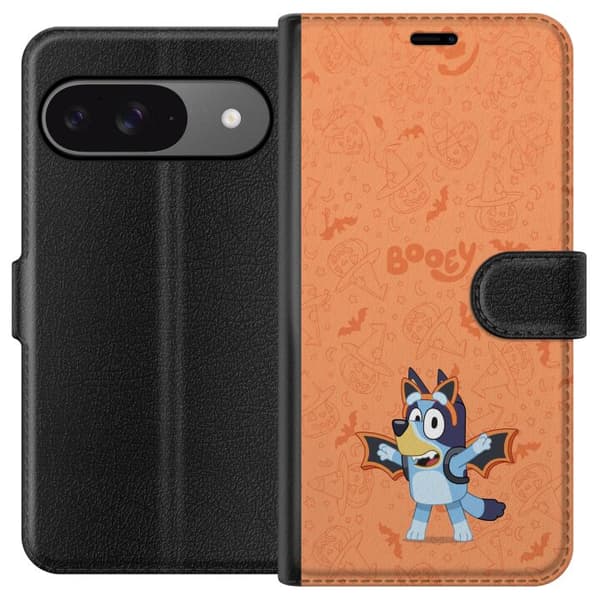 Kompatibel Tegnebogsetui til Google Pixel 9 Pro Søde tegnede Halloweenmotiver for børn