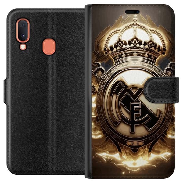 Kompatibelt Plånboksfodral till Samsung Galaxy A20e Real Madrid