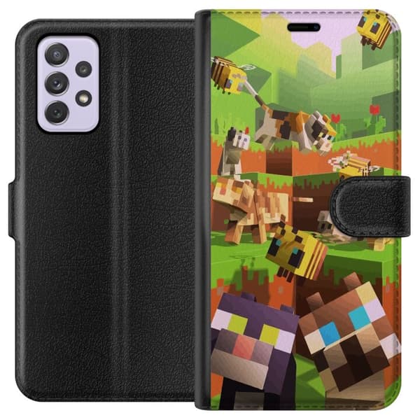 Kompatibelt Lommeboketui til Samsung Galaxy A52s 5G MineCraft