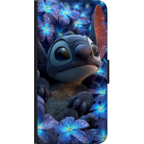 Kompatibel Tegnebogsetui til OnePlus 7 Pro Stitch Blandt Blå Blomster