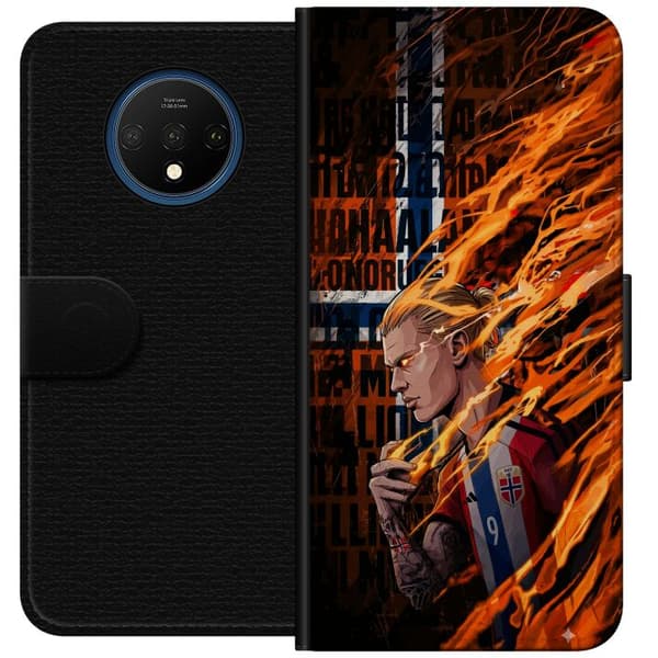Kompatibel Tegnebogsetui til OnePlus 7T Dynamisk fodboldmotiv