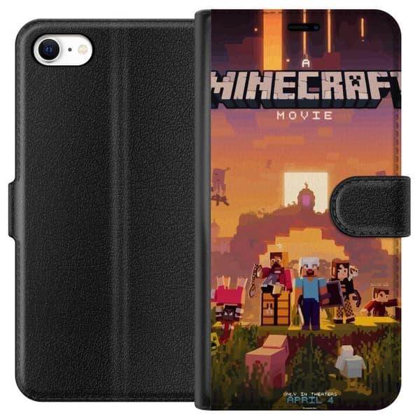 Kompatibelt Plånboksfodral till Apple iPhone 6 Minecraft Pixel Block Byggspel