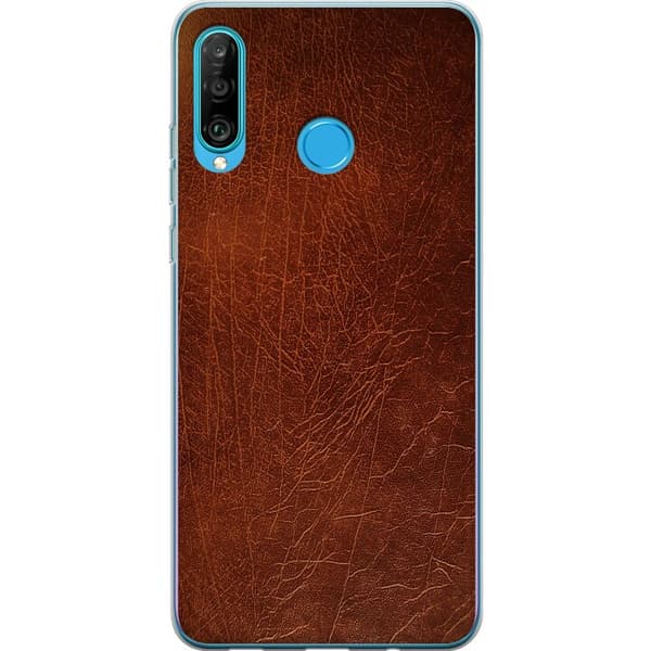 Kompatibelt Mobilskal till Huawei P30 lite Läder