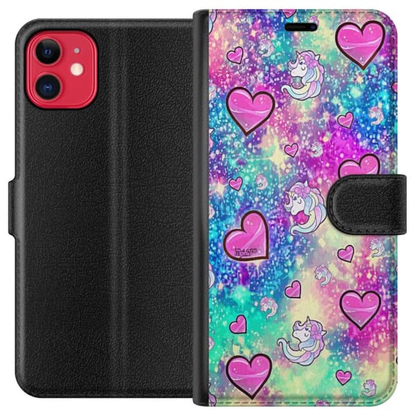Kompatibelt Plånboksfodral till Apple iPhone 11 Unicorn Enhörning