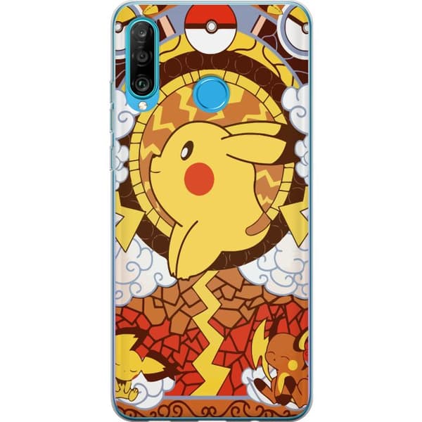 Kompatibelt Mobilskal till Huawei P30 lite Pikachu