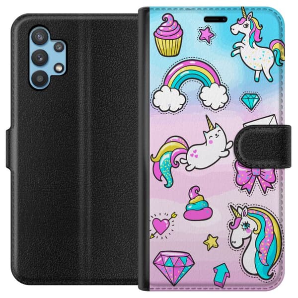Kompatibelt Plånboksfodral till Samsung Galaxy A32 5G UNICORN