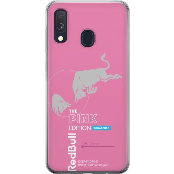 Kompatibelt Mobildeksel til Samsung Galaxy A40 Moderne rosa energidrikksdesign