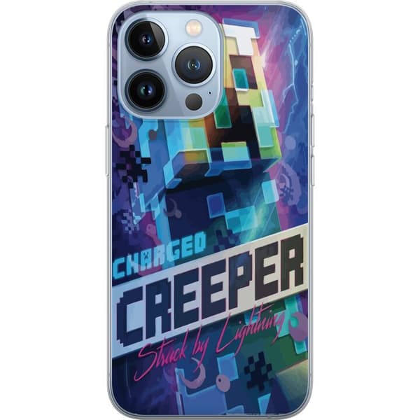 Yhteensopiva Puhelinkuori Apple iPhone 13 Pro Minecraft Creeper