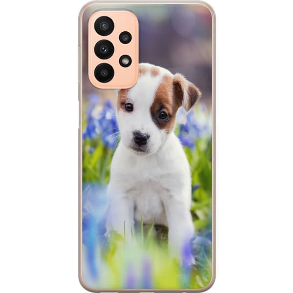Kompatibelt Mobilskal till Samsung Galaxy A23 Hundvalp