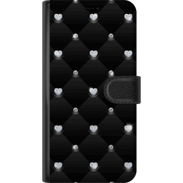 Kompatibelt Lommeboketui til Apple iPhone 11 Diamant Hjerte