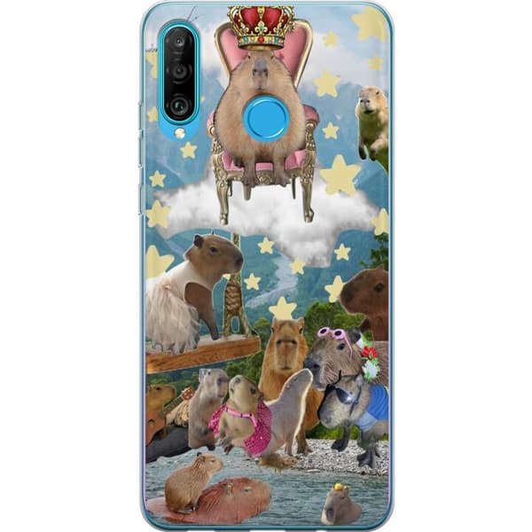Kompatibelt Mobilskal till Huawei P30 lite Capybara