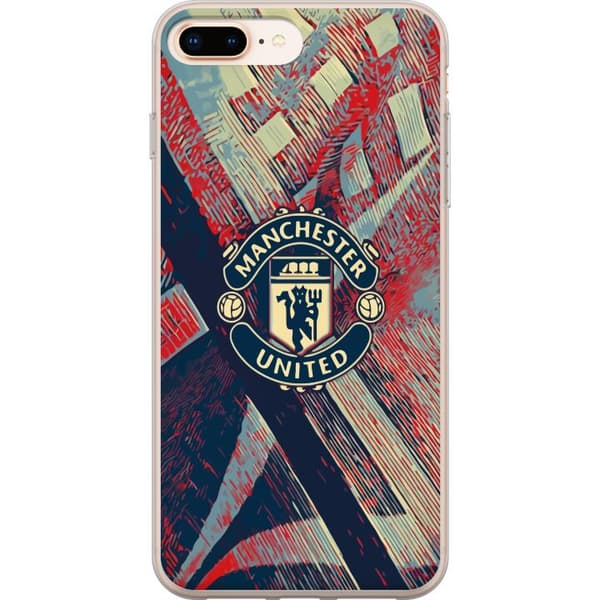 Kompatibelt Mobildeksel til Apple iPhone 8 Plus Manchester United FC