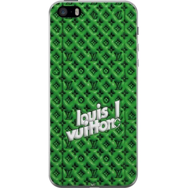 Kompatibelt Mobildeksel til Apple iPhone 5s Grønt luksusmønster med monogram