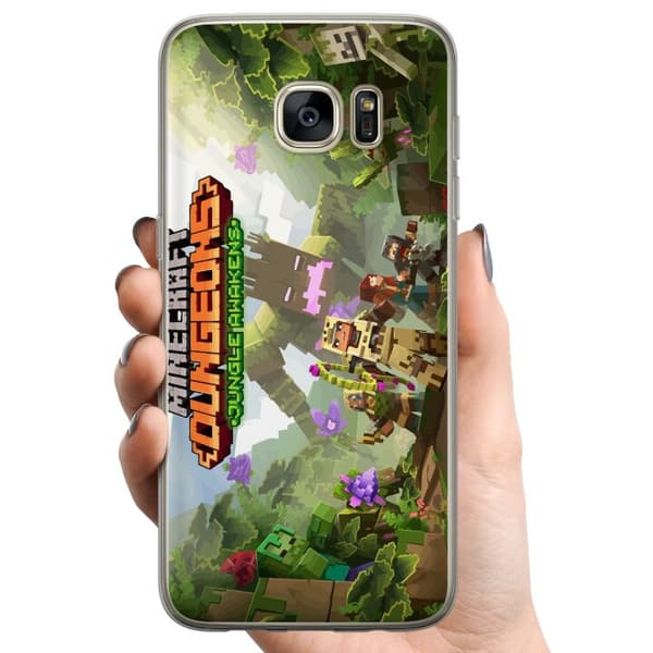 Kompatibelt Mobildeksel til Samsung Galaxy S7 edge Minecraft