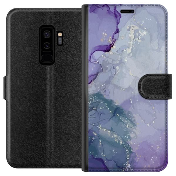 Kompatibel Tegnebogsetui til Samsung Galaxy S9+ Marmor
