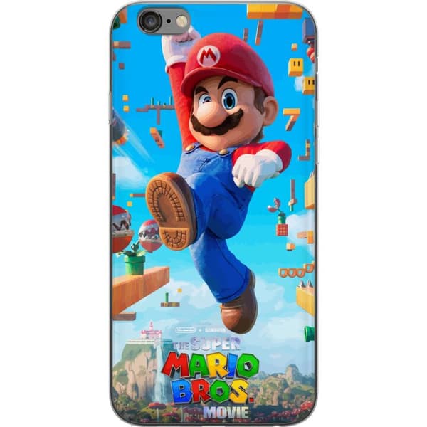 Kompatibel Mobilcover til Apple iPhone 6 Plus Dynamisk spilmotiv med Mario og ikoniske platforme