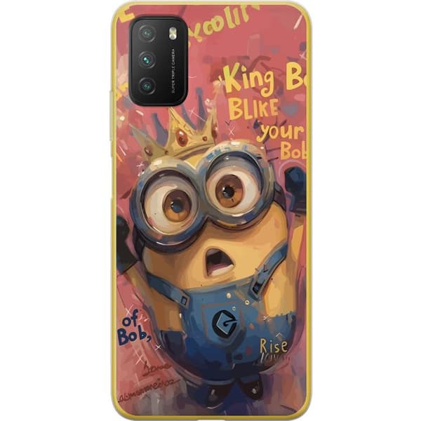 Kompatibelt Mobildeksel til Xiaomi Poco M3  Minion Med Krona