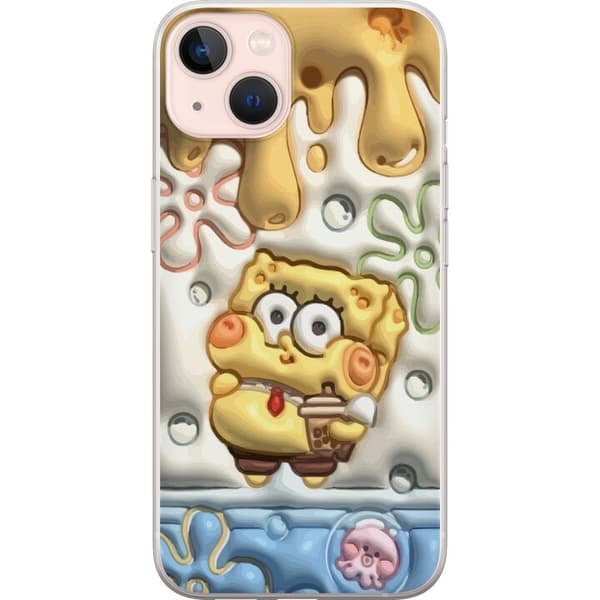 Kompatibelt Mobildeksel til Apple iPhone 13 SpongeBob firkant