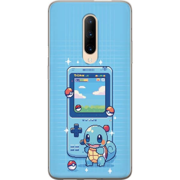 Kompatibelt Mobildeksel til OnePlus 7 Pro Retro pixeldesign med Squirtle og klassisk spillkonsoll