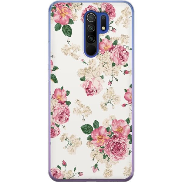 Kompatibelt Mobilskal till Xiaomi Redmi 9 Retro Blommor