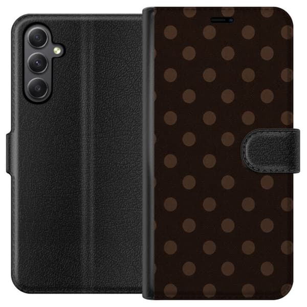 Kompatibelt Plånboksfodral till Samsung Galaxy A24 4G Mocha Pop