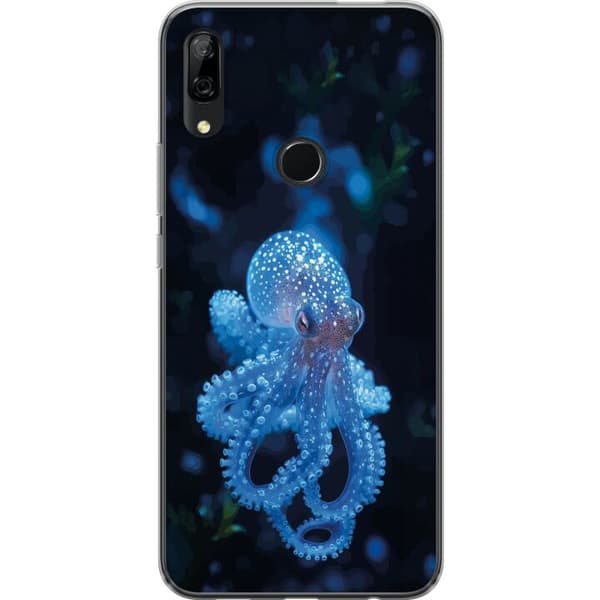 Kompatibelt Mobildeksel til Huawei P Smart Z Nærbilde av blå blekksprut