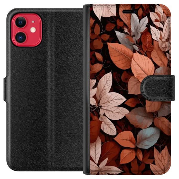 Kompatibelt Plånboksfodral till Apple iPhone 11 Höstlöv
