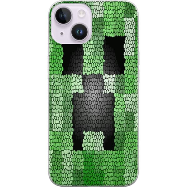 Kompatibelt Mobilskal till Apple iPhone 14 Plus Creeper / Minecraft