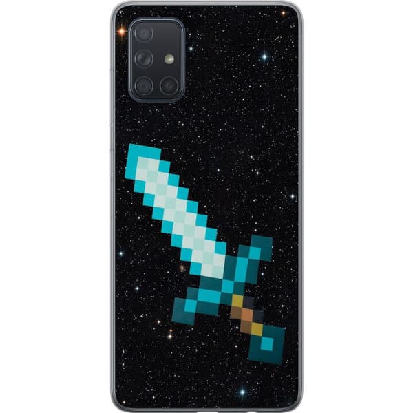 Kompatibelt Mobildeksel til Samsung Galaxy A71 Minecraft Sverd