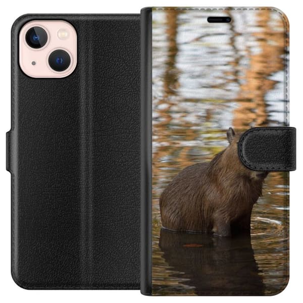 Kompatibelt Plånboksfodral till Apple iPhone 13 mini Capybara