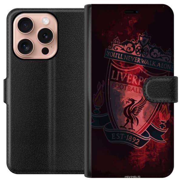 Kompatibel Tegnebogsetui til Apple iPhone 16 Pro Liverpool