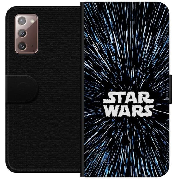 Kompatibel Tegnebogsetui til Samsung Galaxy Note20 Klassisk Star Wars design med rumfølelse