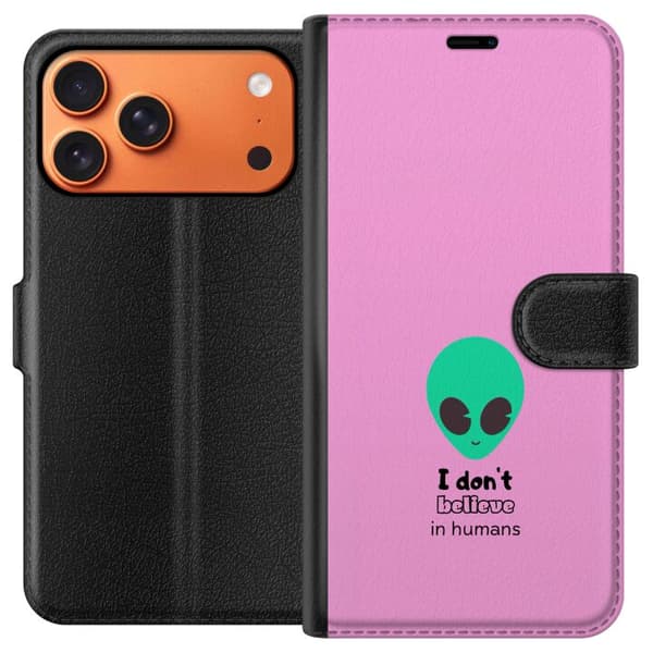 Kompatibelt Lommeboketui til Apple iPhone 17 Pro Max Jag tror inte på människor