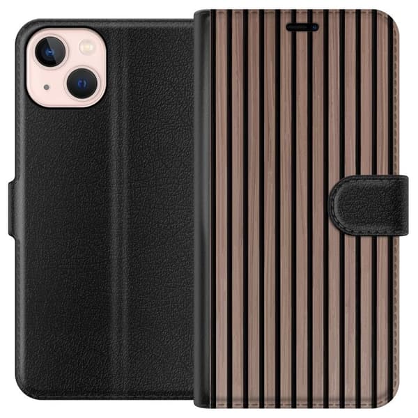 Kompatibelt Plånboksfodral till Apple iPhone 13 mini Mönster Trä