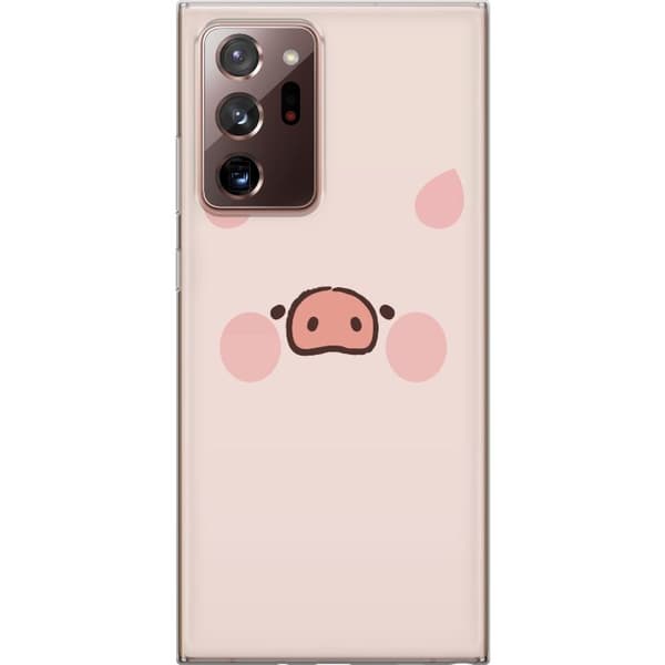 Kompatibelt Mobildeksel til Samsung Galaxy Note20 Ultra Minimalistiskt grisansikte